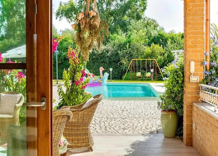 Dolores , With A Spectacular Swimming Pool With Hydromassage And A Big Garden For The Children - Iun S3325 Villa Alghero